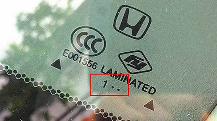 汽車(chē)擋風(fēng)玻璃生產(chǎn)日期怎么看