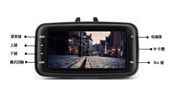 行車記錄儀5個按鍵圖解，實用更快捷