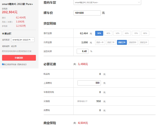 smater奔馳汽車報(bào)價(jià)，在售smart精靈#1報(bào)價(jià)18萬(wàn)起