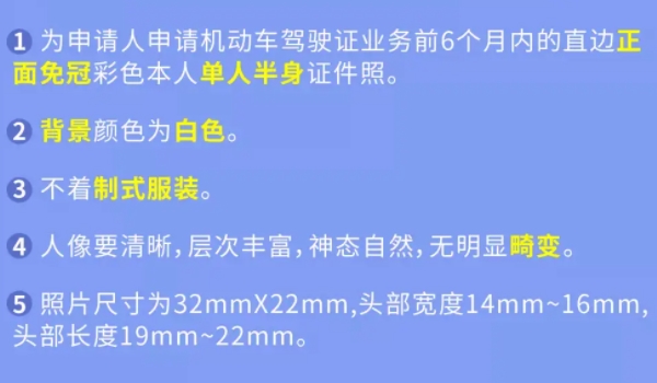 駕駛證照片可以自帶嗎、有什么要求 可以自行攜帶 符合相關(guān)尺寸
