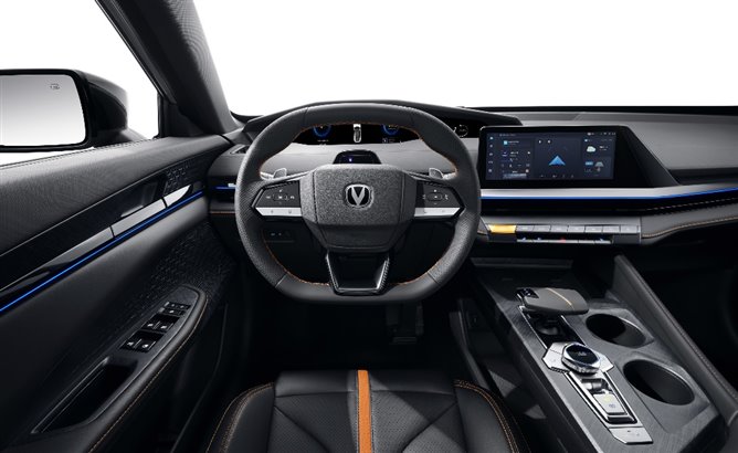 E:\長安圖片\【媒體資料夾】“經(jīng)典煥新，有你真好”長安汽車春季煥新發(fā)布會\產(chǎn)品圖片素材\第二代UNI-V\UNI-V美圖\原子灰\內(nèi)飾\長安UNI-V-原子灰主駕駛方向盤 3000.jpg