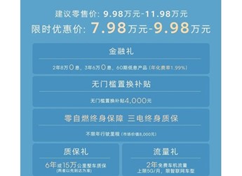 新款榮威D6正式上市 限時優(yōu)惠價7.98-9.98萬