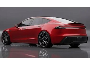 新款特斯拉Model S渲染圖曝光：前后貫穿式大燈成最大變化