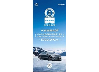 成功挑戰(zhàn)吉尼斯最高海拔差，長安啟源A07實力驚人
